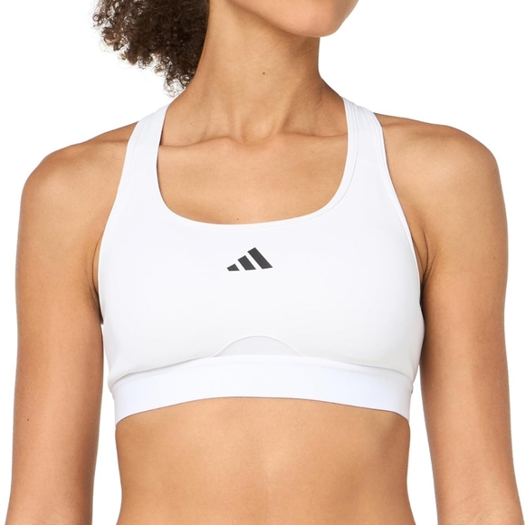 NWT Adidas Powerreact Medium Support Sports Bra size 1x - Gray - Picture 4 of 7